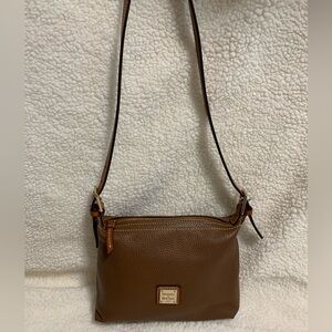 Dooney & Bourke Dark Tan Pebble Grain Crossbody Bag